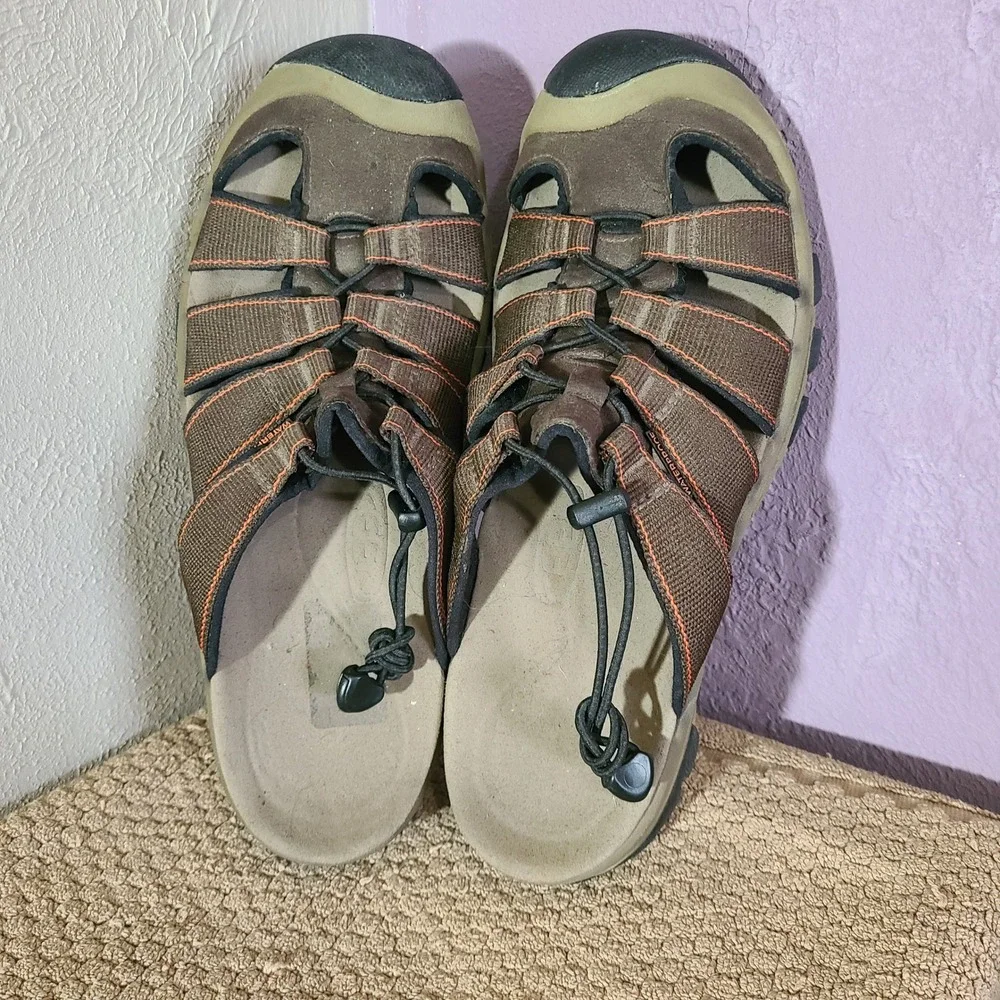 KEEN Newport Ormond Slide Sandals Mens 11.5 Brown Waterproof Hiking Outdoor Lug